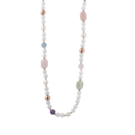 Collana Lelune Donna LELUNE GLAMOUR in Argento Perla LGNK432 - LGNK432